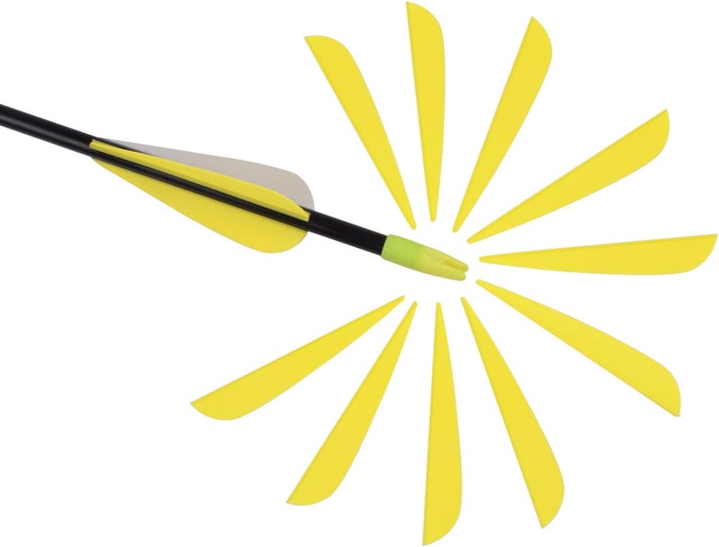TY Archery 3 Inch Arrow Fletching Vanes Plastic Feather for DIY Archery Hunting Targeting Arrows(Pack of 50) - Image 4
